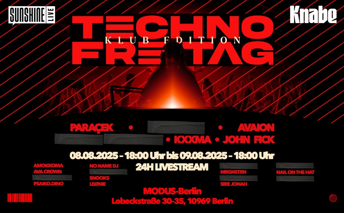 Techno Freitag Klub Edition | Aug '25